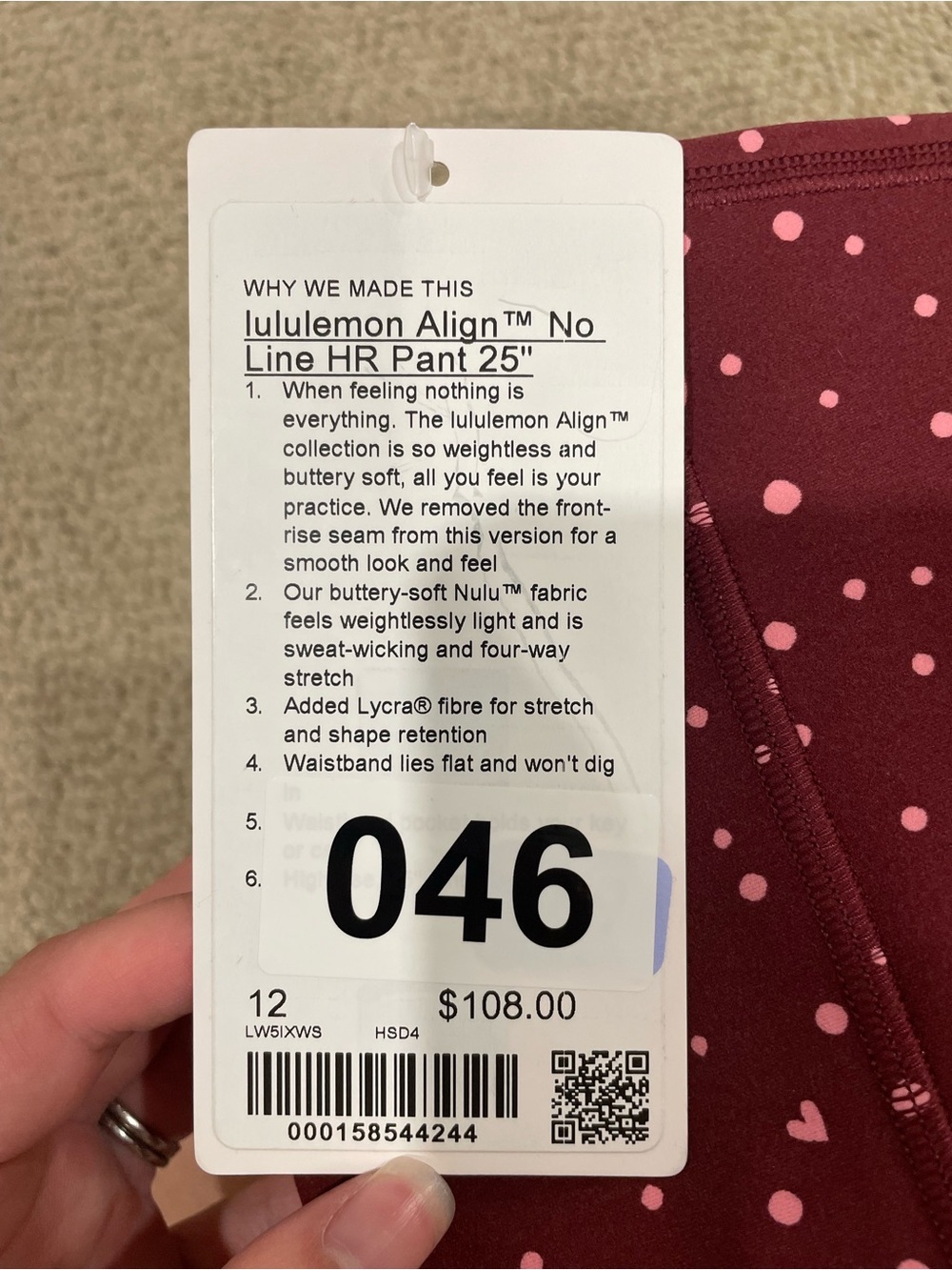 Valentine Lululemon Aligns - Picture 4 of 4